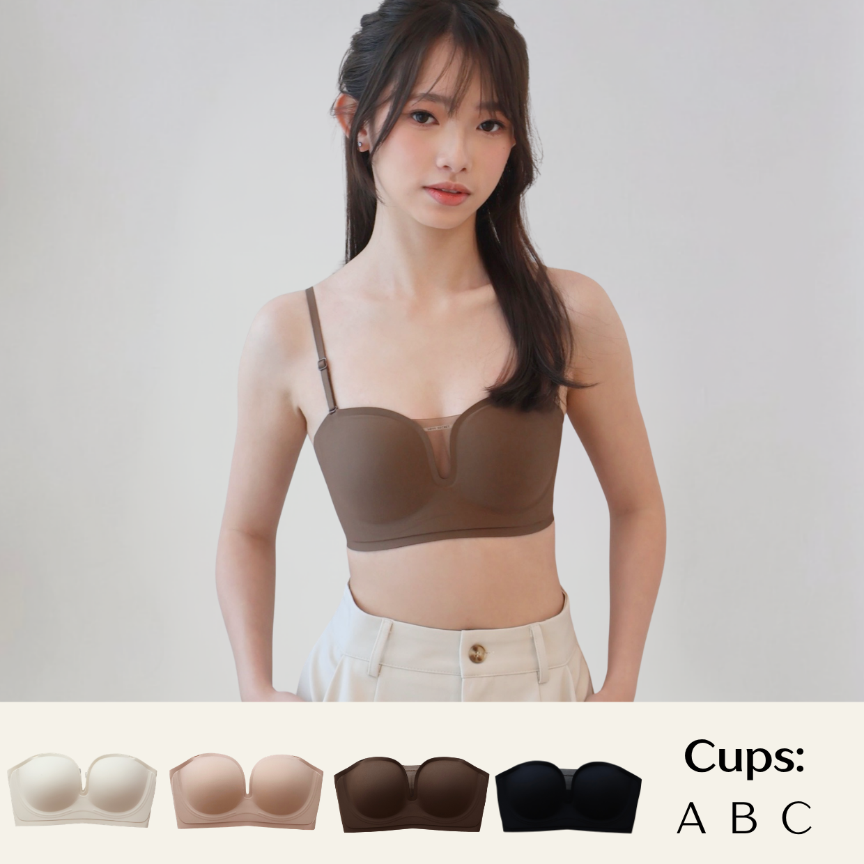 Lovi Seamless Anti-slip Strapless Bra